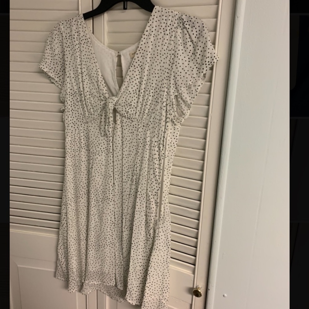 Solemio polka dot dress